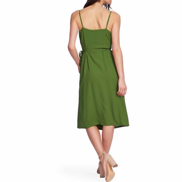 1.STATE Flounce Detail Wrap Dress Size 2 - Picture 3 of 8